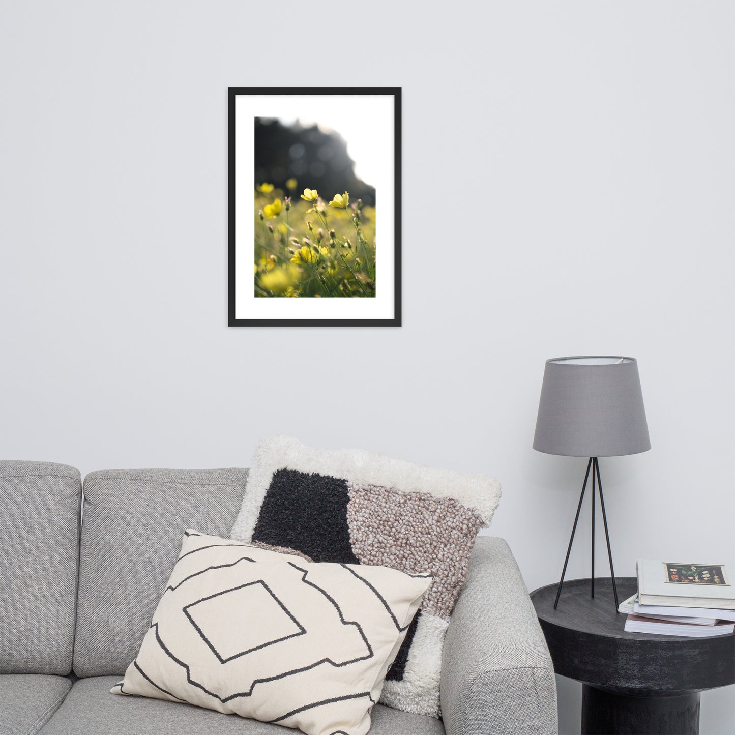Framed matte paper poster